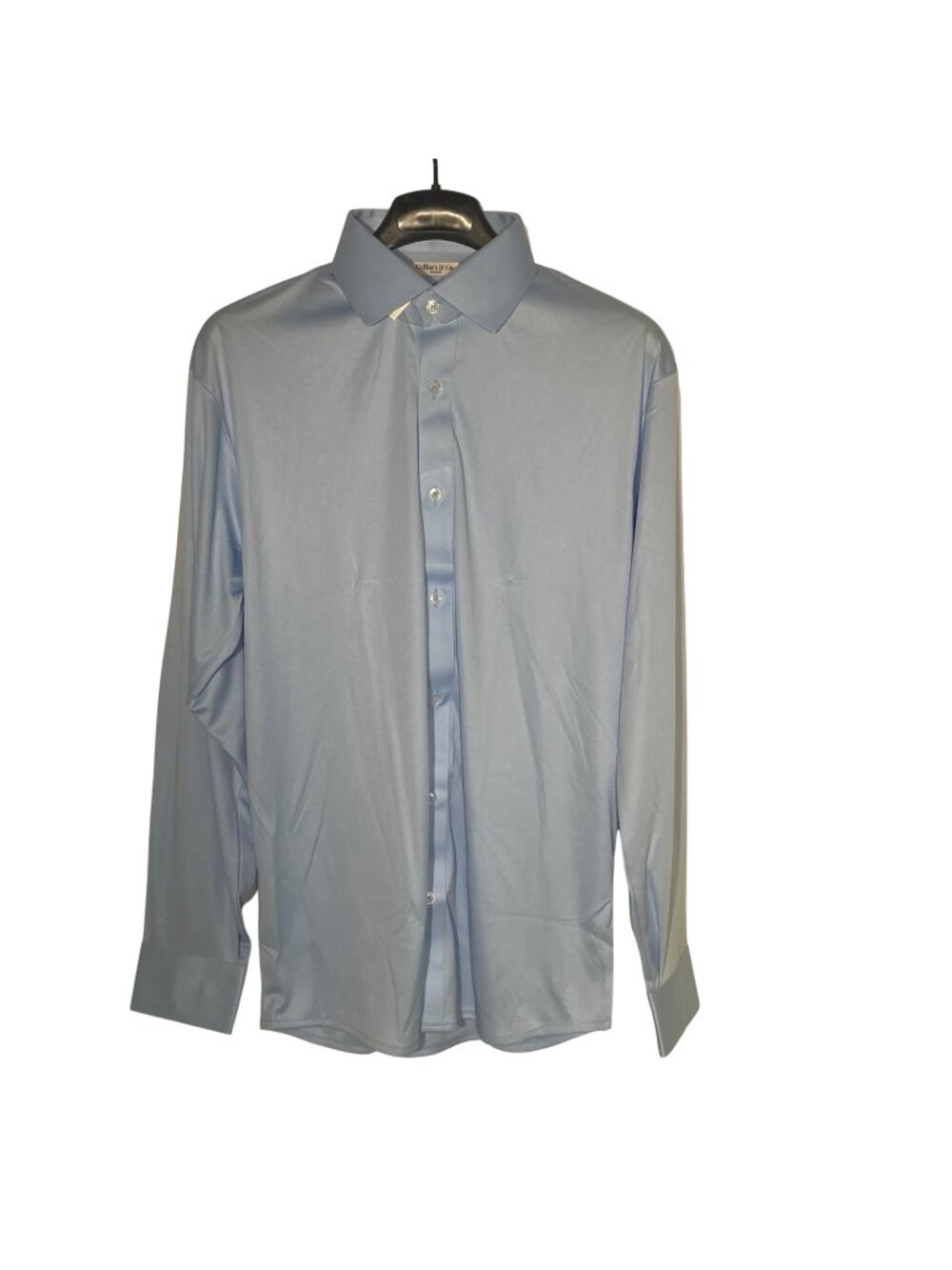 Collars & Co. Quattro Flex Dress Shirt Long Sleeve Sz MED Sky Blue